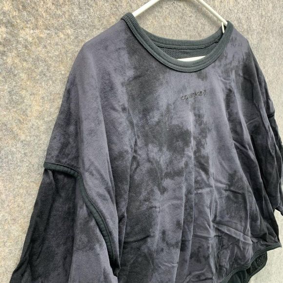 Converse Shirt Women XXL Ladies Black Casual Tee Outdoors Fleece Cotton Crop - Picture 4 of 12